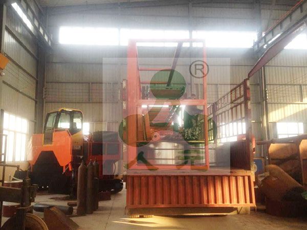 河北項目成品裝車_有機肥生產線設備裝車