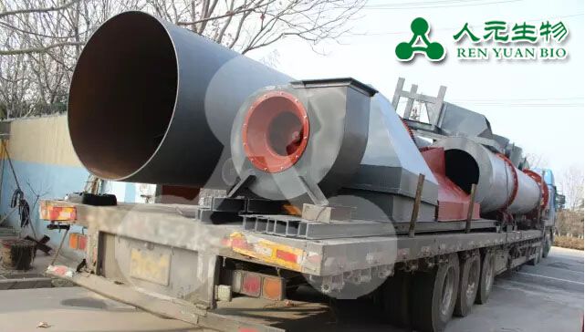 年產(chǎn)量4萬噸生物有機(jī)肥設(shè)備發(fā)往安裝現(xiàn)場